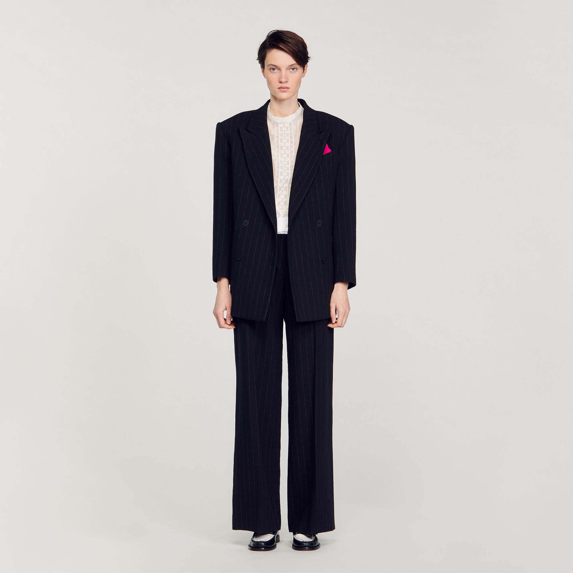 Oversized Suit Jacket : Coats & Jackets&nbsp; color Black