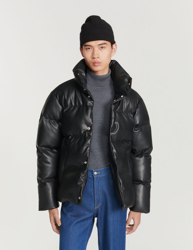Oversized Padded Jacket : Trench coats & Coats color Black