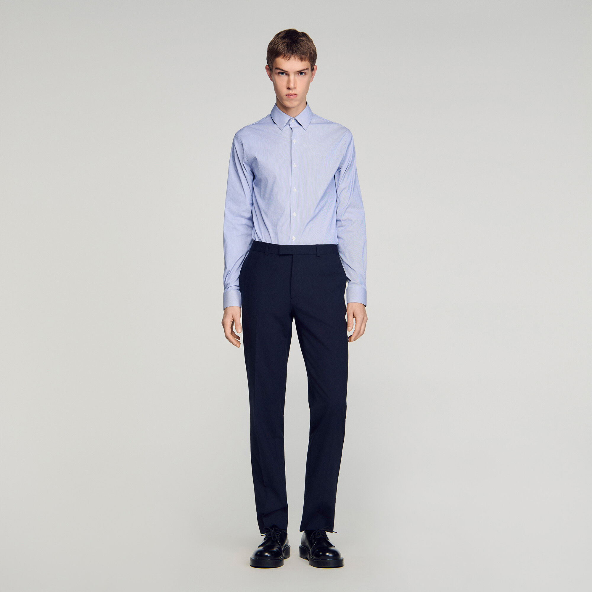 Striped Shirt : Shirts color White / Blue