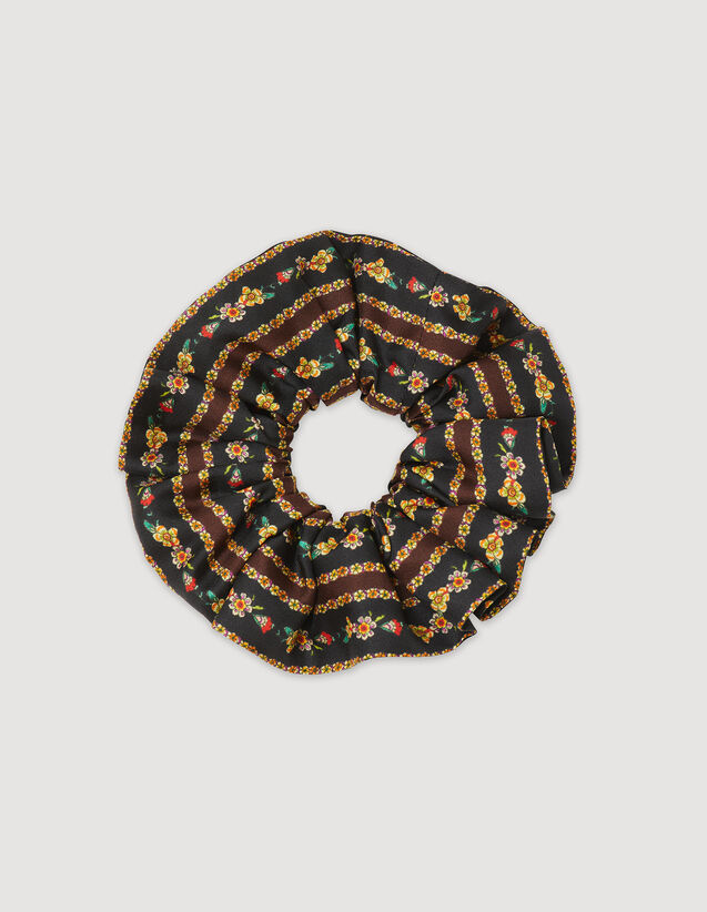 Printed Silk Scrunchie : Other accessories color Multi-Color