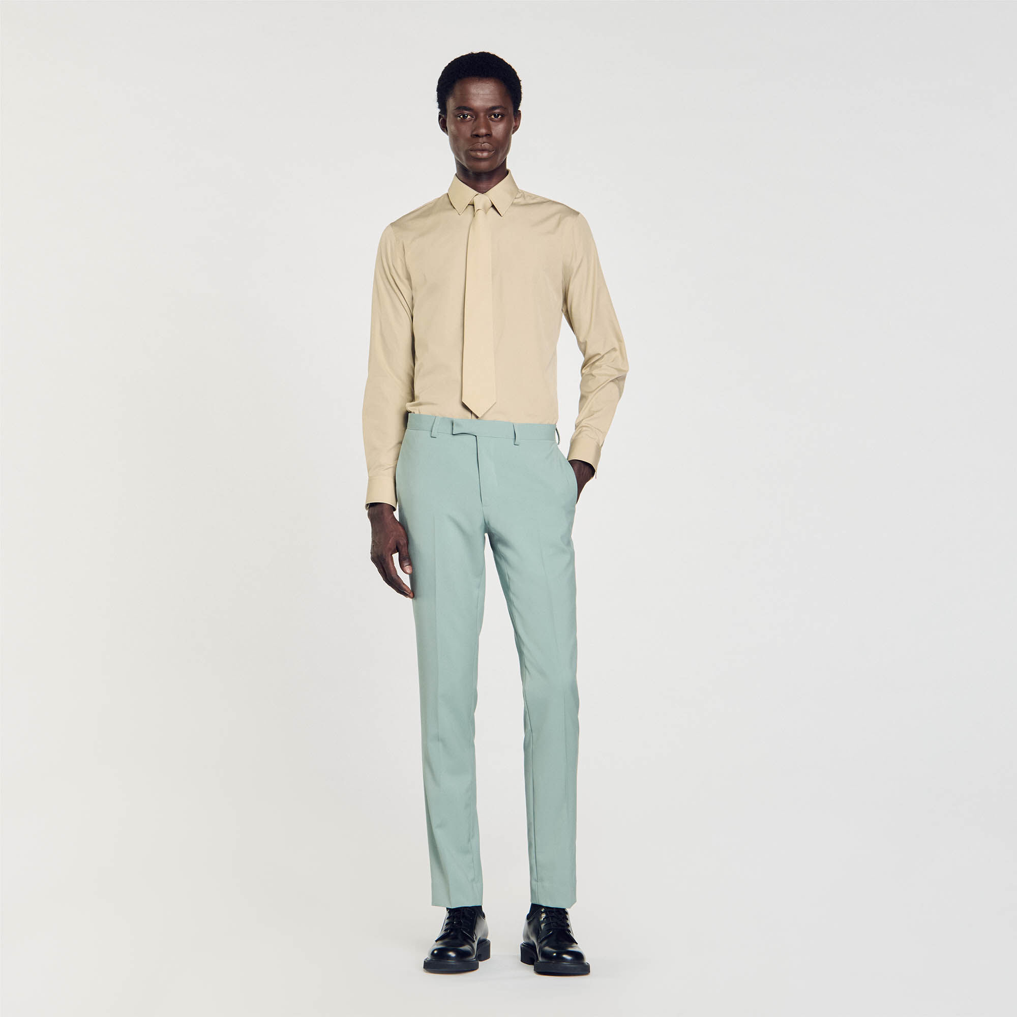 Suit Trousers : Pants & Shorts color Blue Grey
