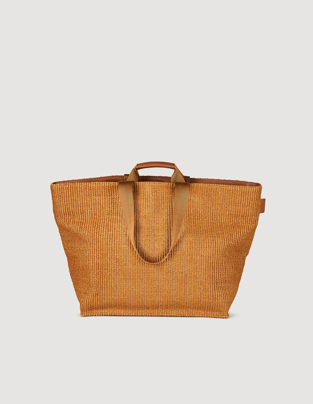 Large Woven Canvas Bag : Bags color Brown