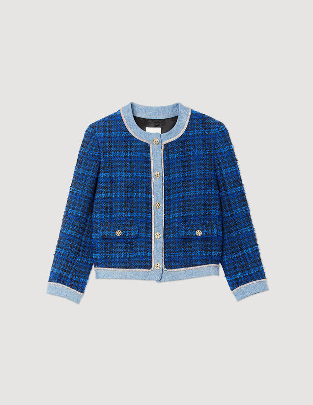 Tweed Jacket : Blazers & Jackets color Electric blue