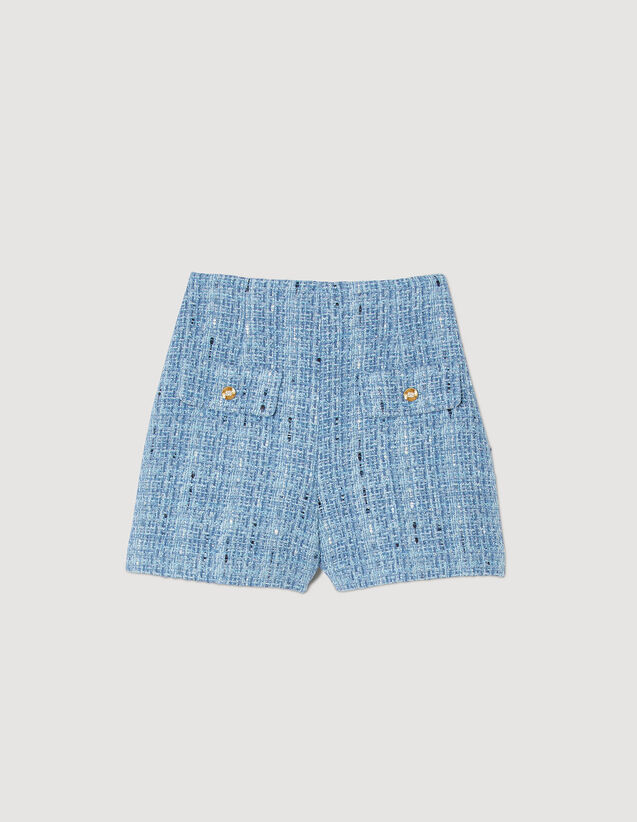 Tweed Shorts : Skirts & Shorts color Blue
