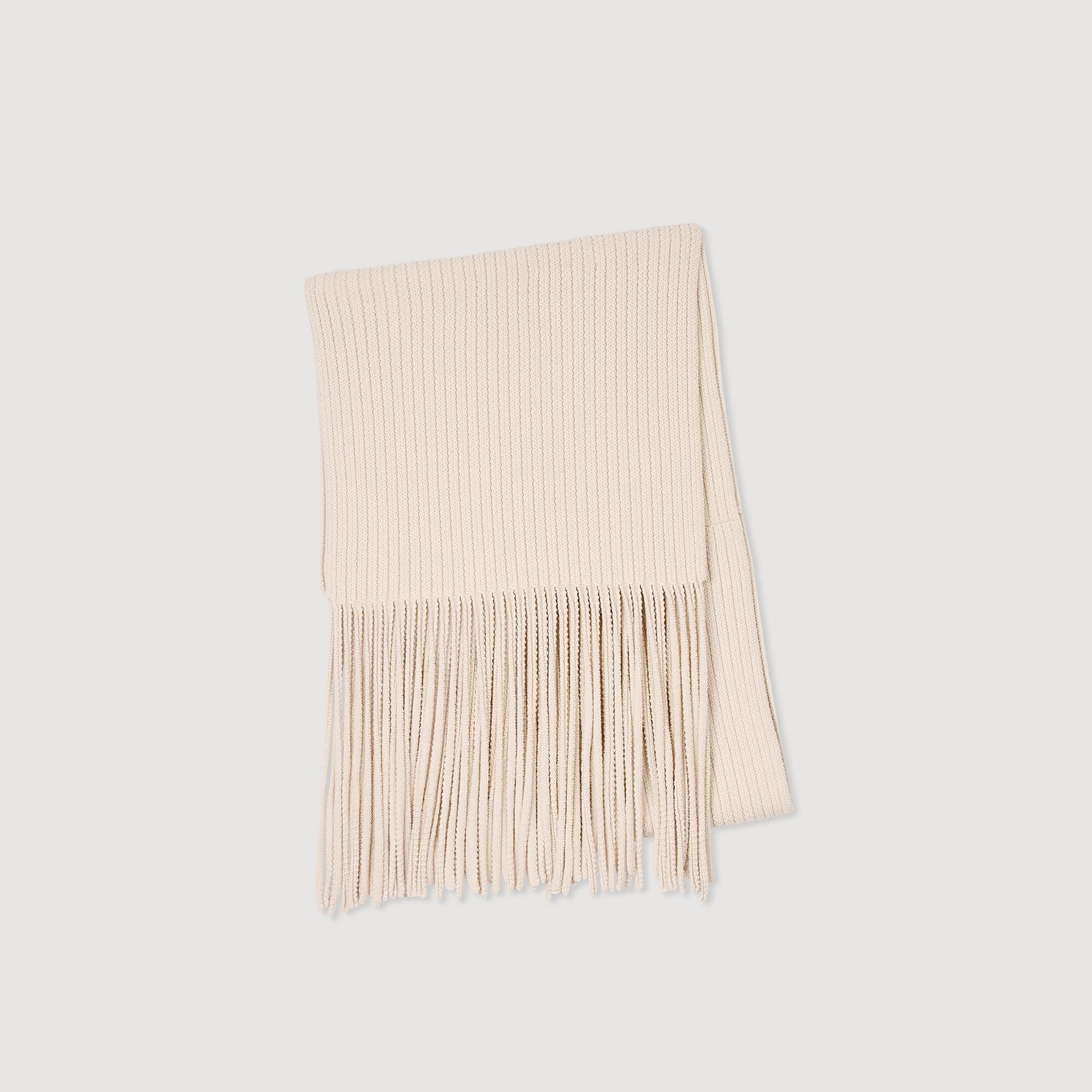 Knitted Scarf : Other Accessories&nbsp; color Ecru