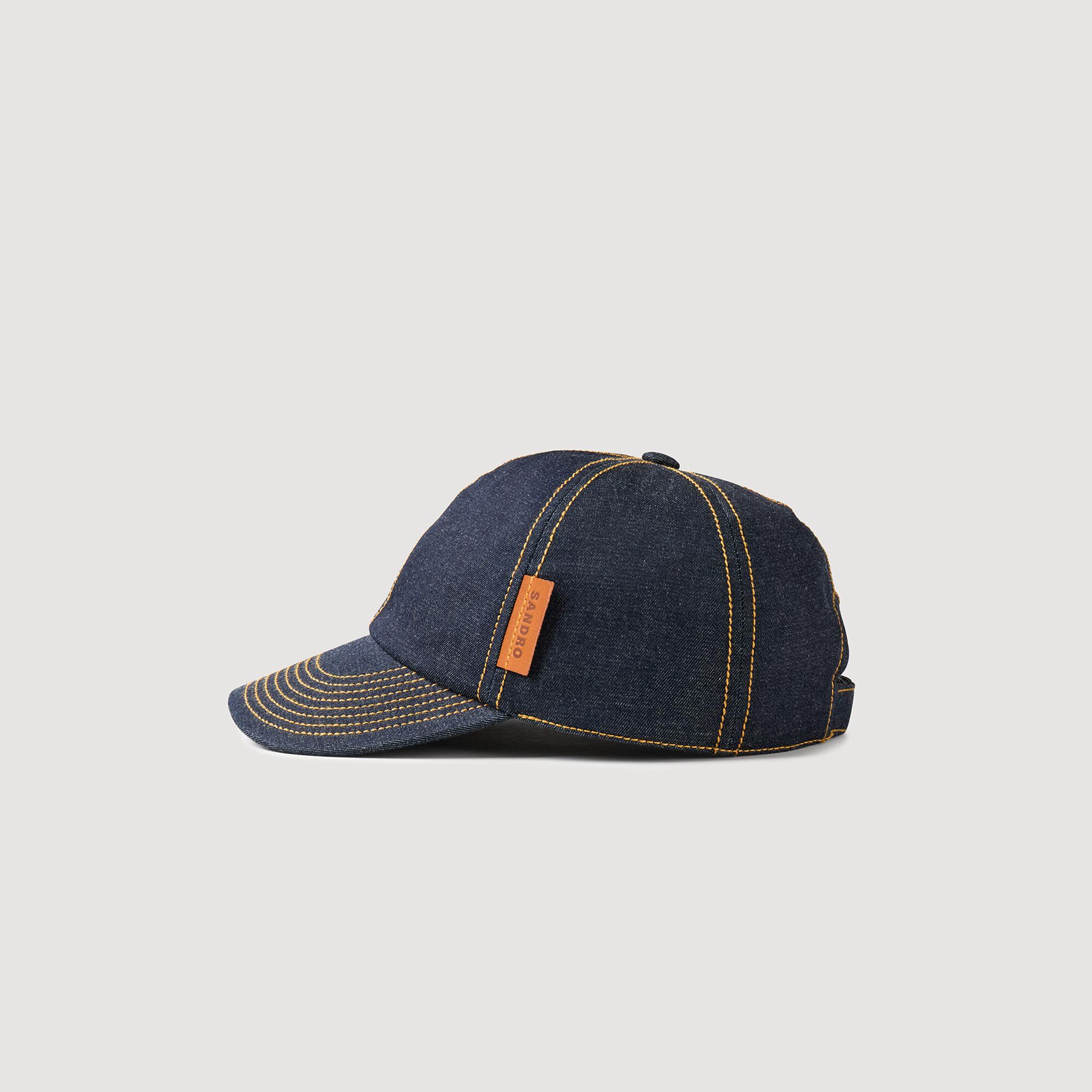 Denim Cap : Other Accessories color Navy Blue