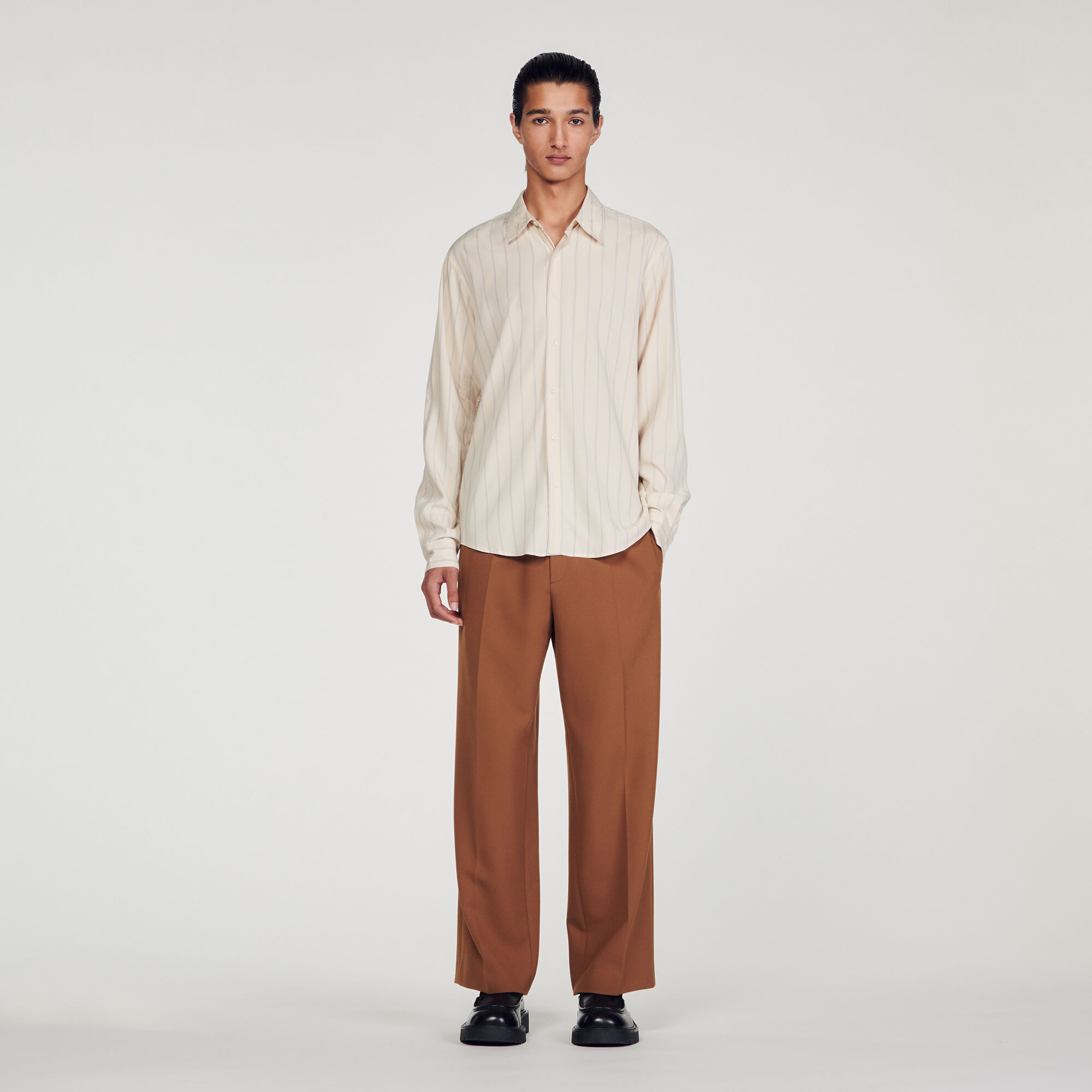 Stripy Shirt : Shirts color Ecru