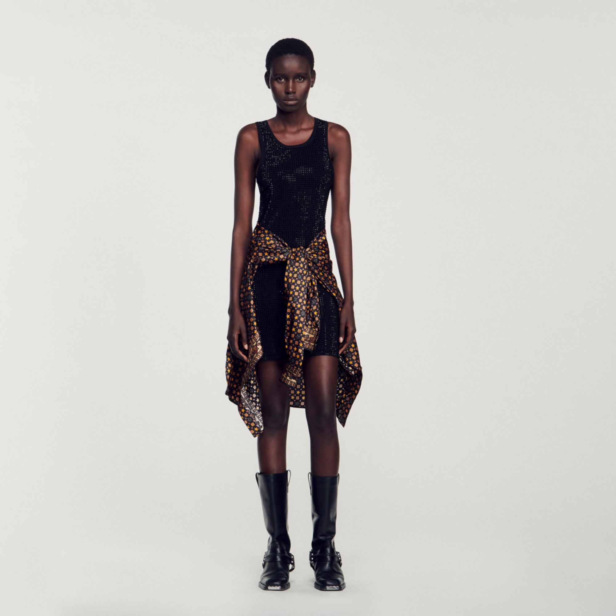 Rhinestone Dress : Dresses&nbsp; color Black