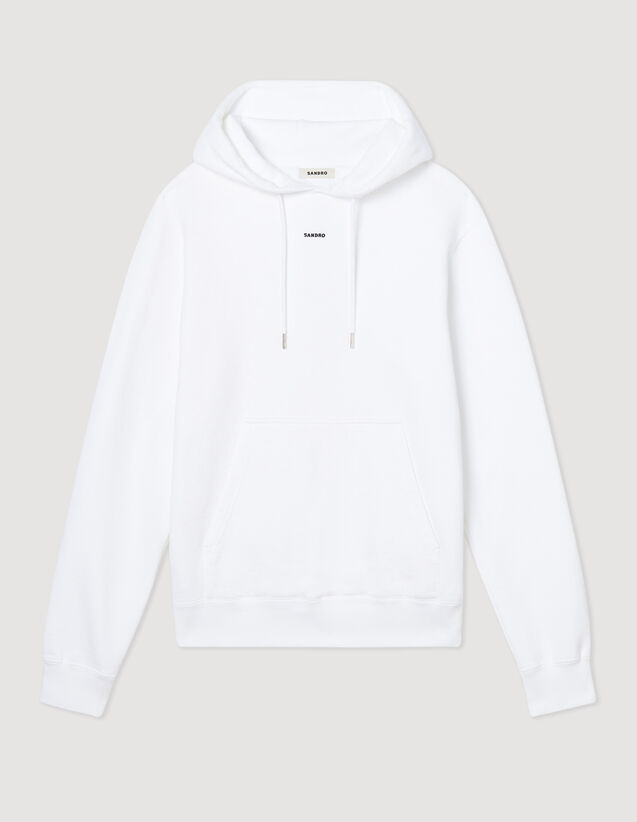 Embroidered Hoodie : Sweatshirts color white