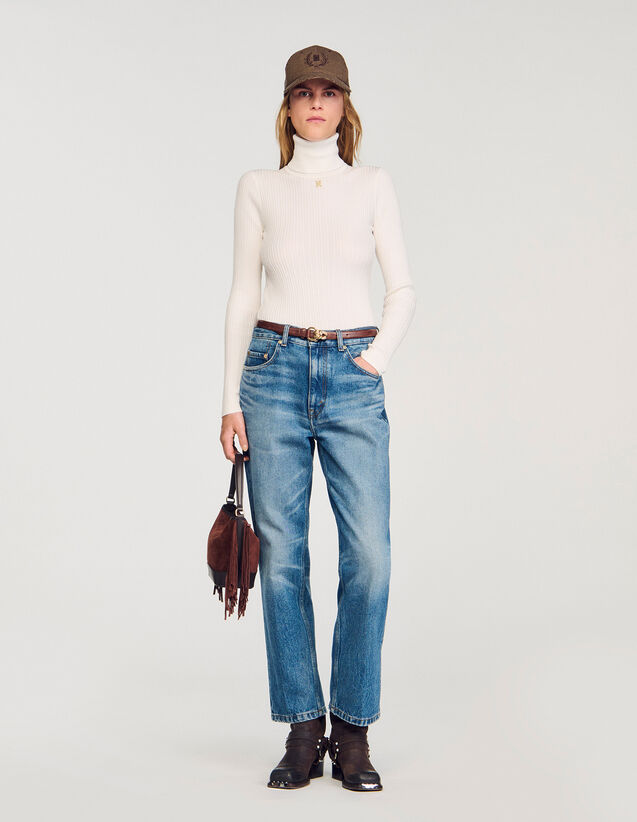 Turtleneck Jumper - SFPPU02733 | sandro-paris.com Turtleneck Jumper : Sweaters & Cardigans color Snow