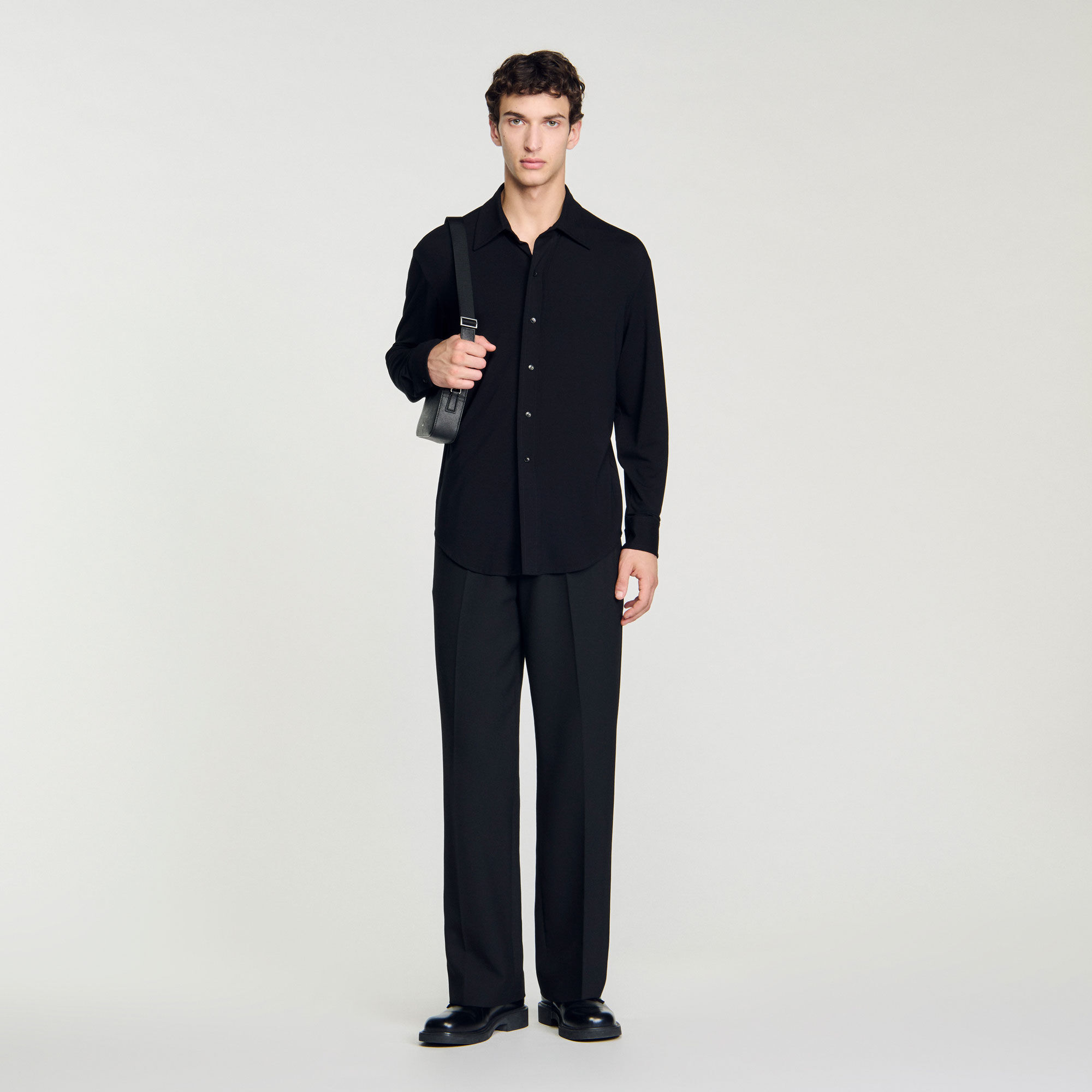 Jersey Shirt : Shirts color Black