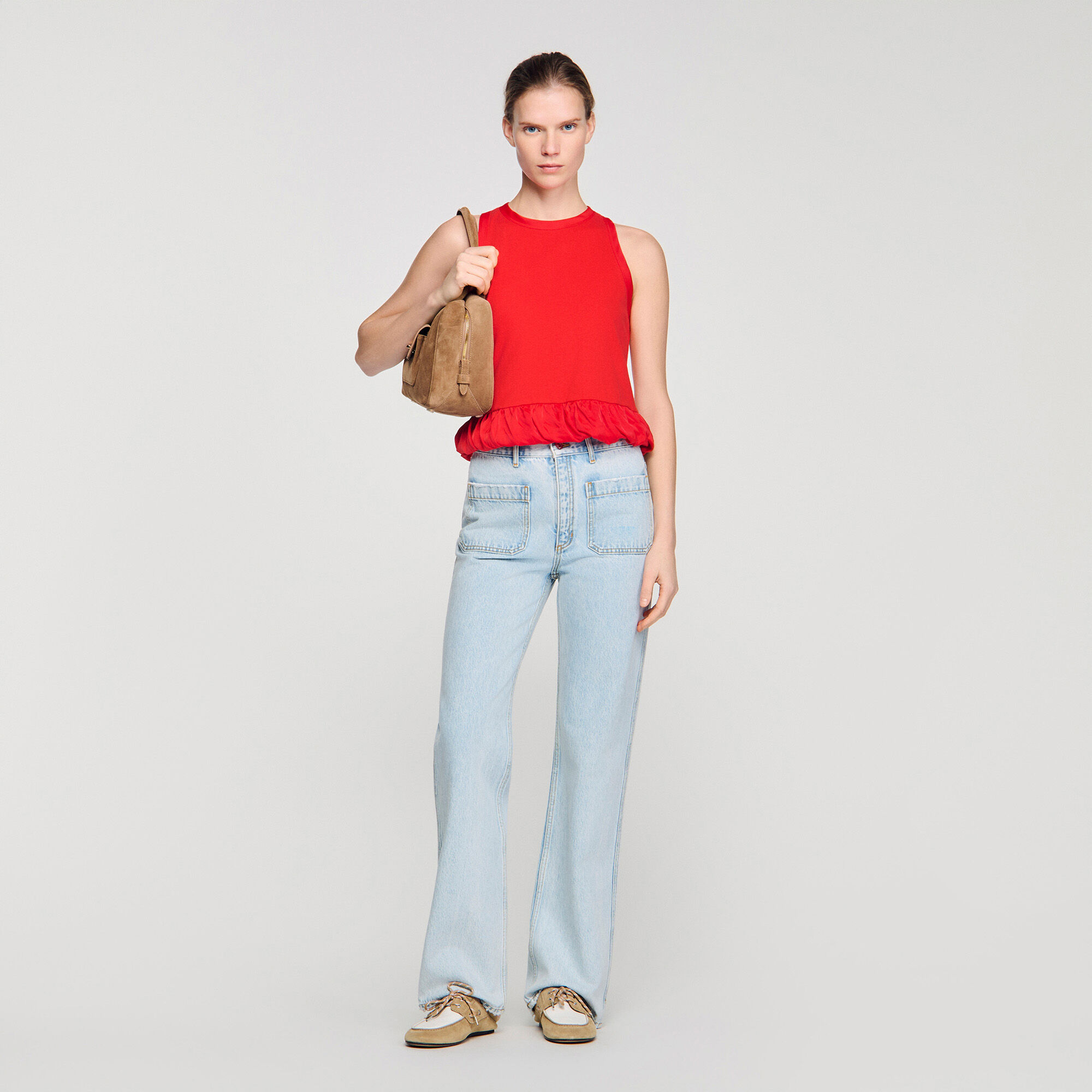 Straight-Leg Jeans : Jeans color Light bu jean