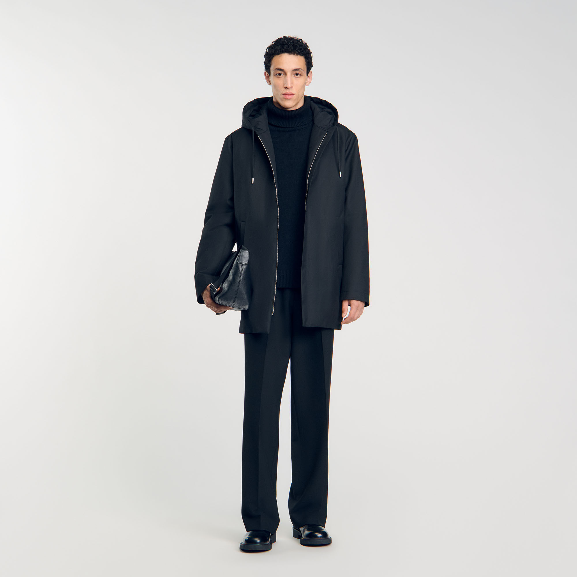 Hooded Parka With Zip - Jackets & Coats - Sandro-paris.com