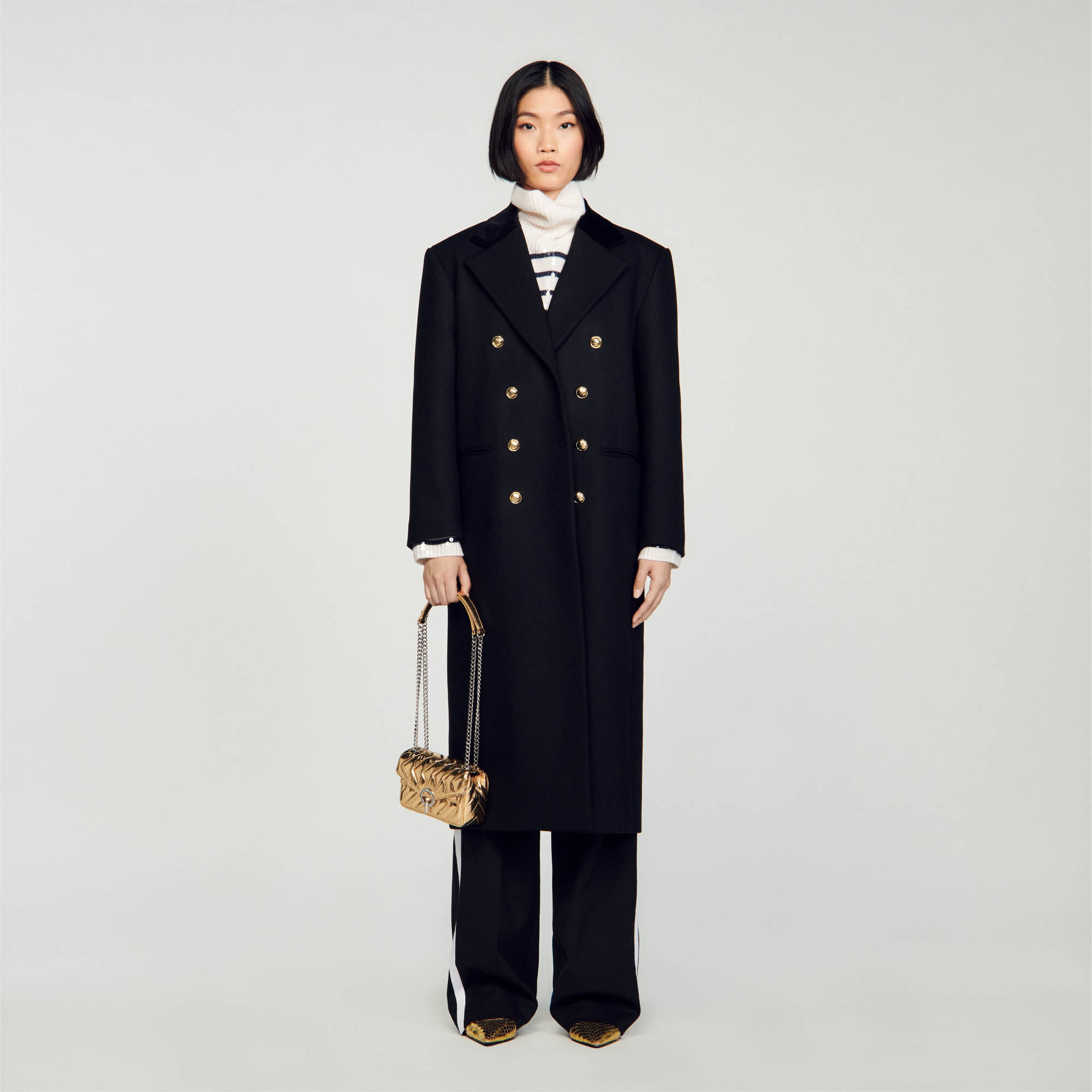 Long Coat : Coats & Jackets&nbsp; color Black