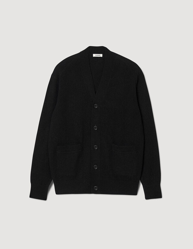 Yak Cardigan : Sweaters & Cardigans color Black