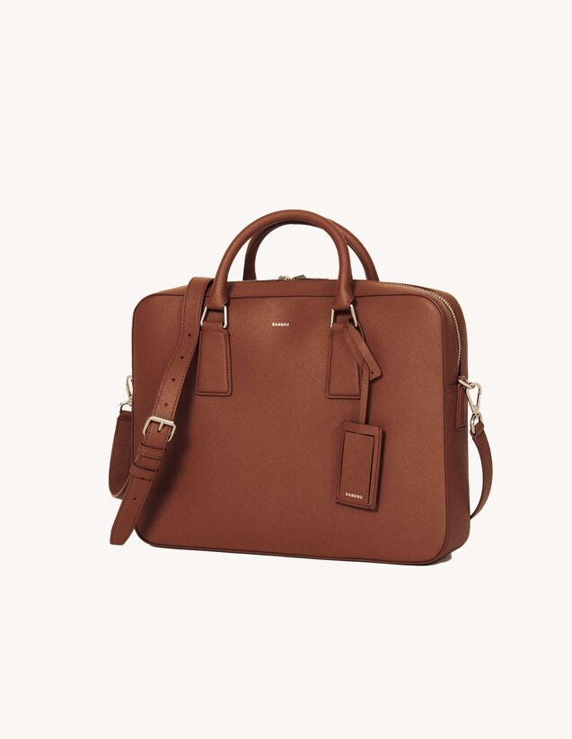 Saffiano Leather Briefcase : Bags color Black