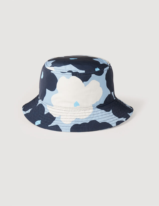 Printed Floral Hat : Caps color Navy Blue