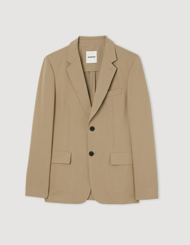 Suit Jacket : Suits & Tuxedos color Beige