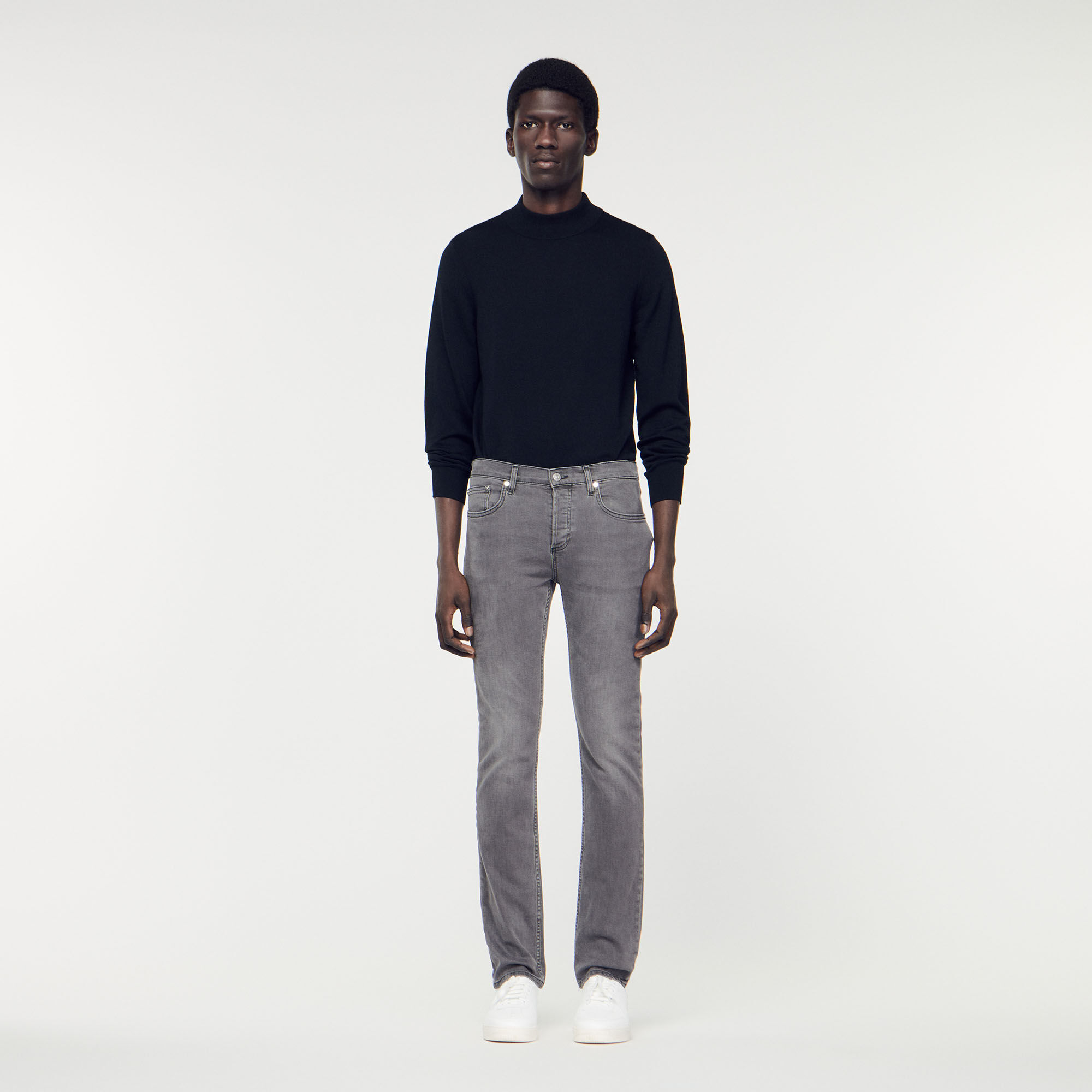 Washed Grey Jeans Jeans Sandro paris