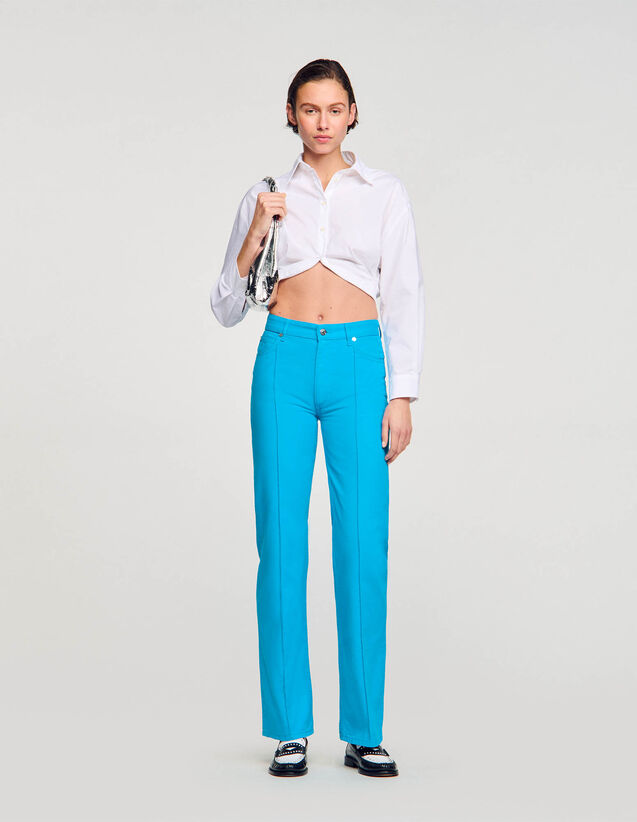 Denim Jeans : Pants & Jeans color Turquoise