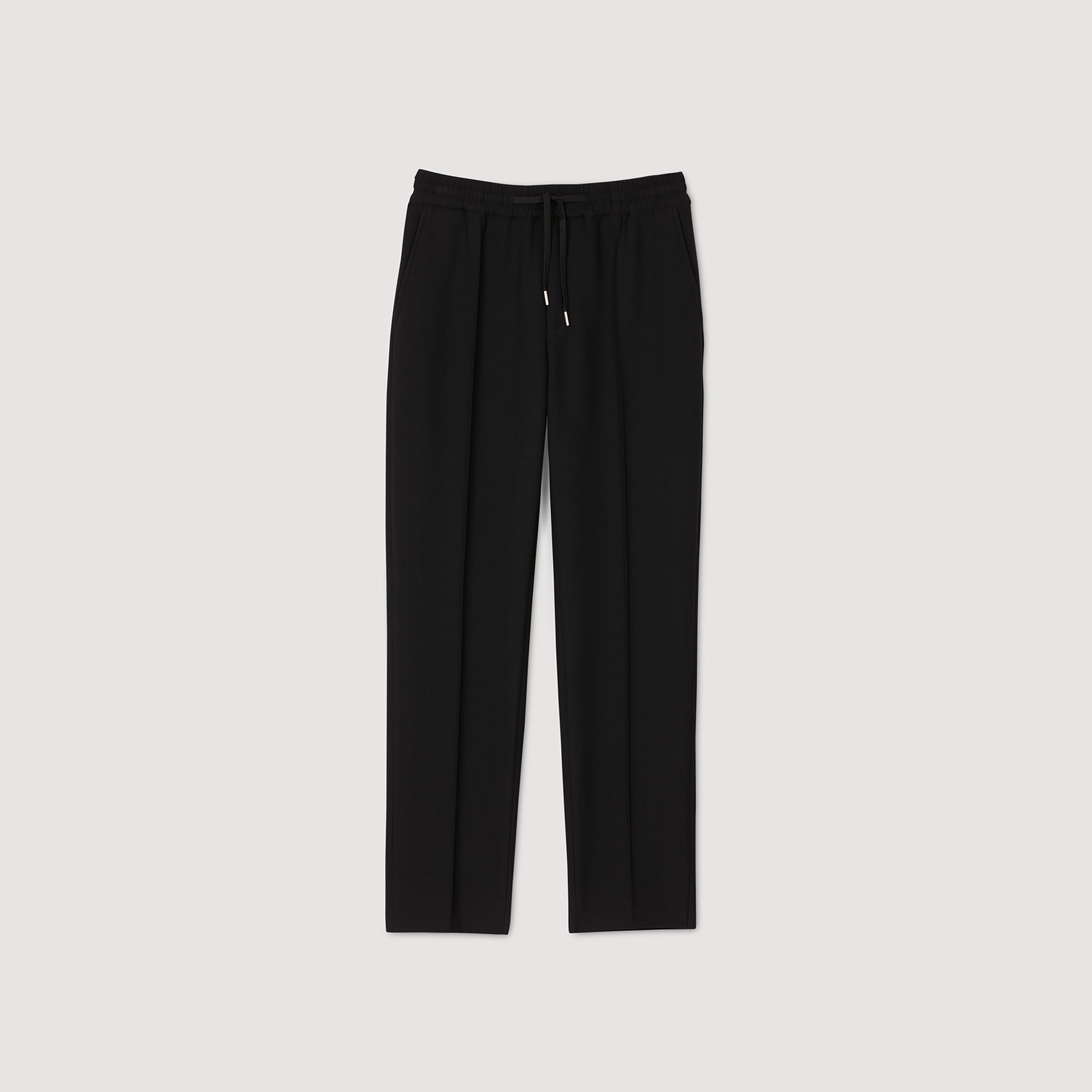 Elasticated Waist Trousers : null color Black