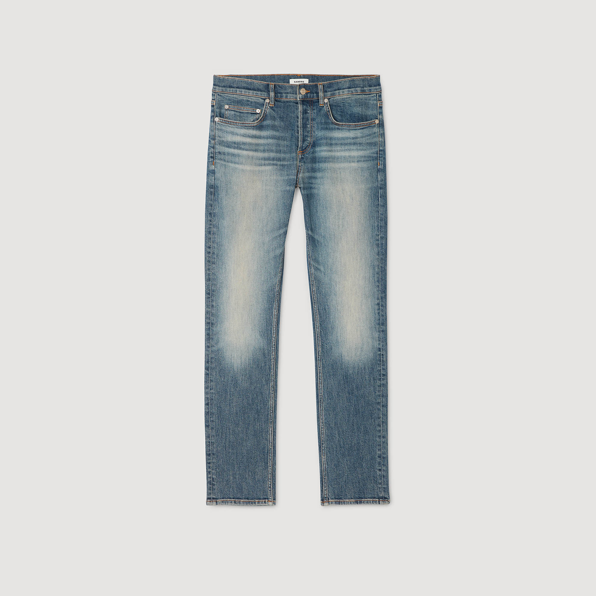 Slim-Fit Jeans : Jeans color Blue Vintage - Denim