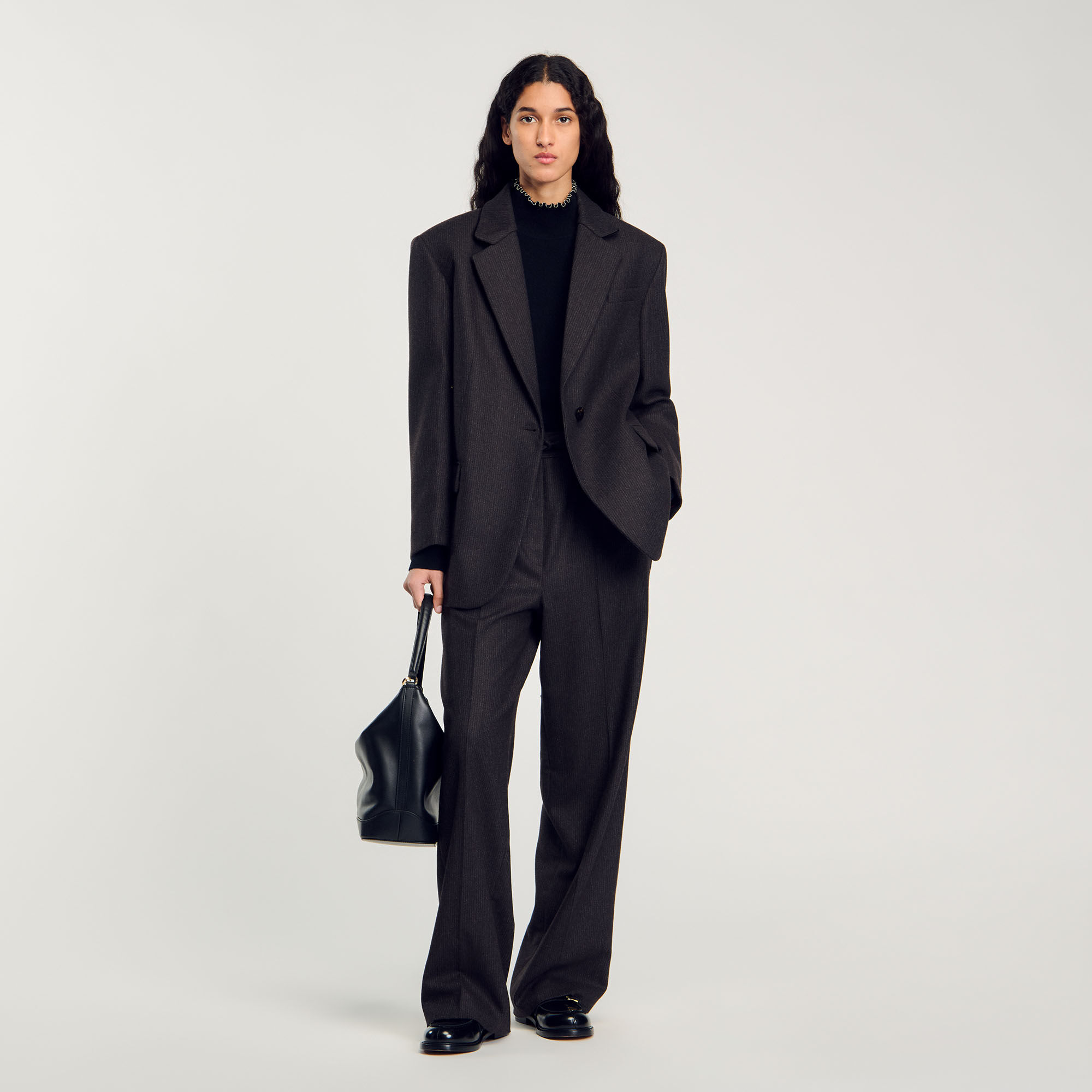 Suit Jacket : Coats & Jackets&nbsp; color Black Brown