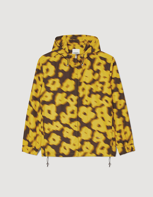 Floral Print Jacket : Trench coats & Coats color Yellow
