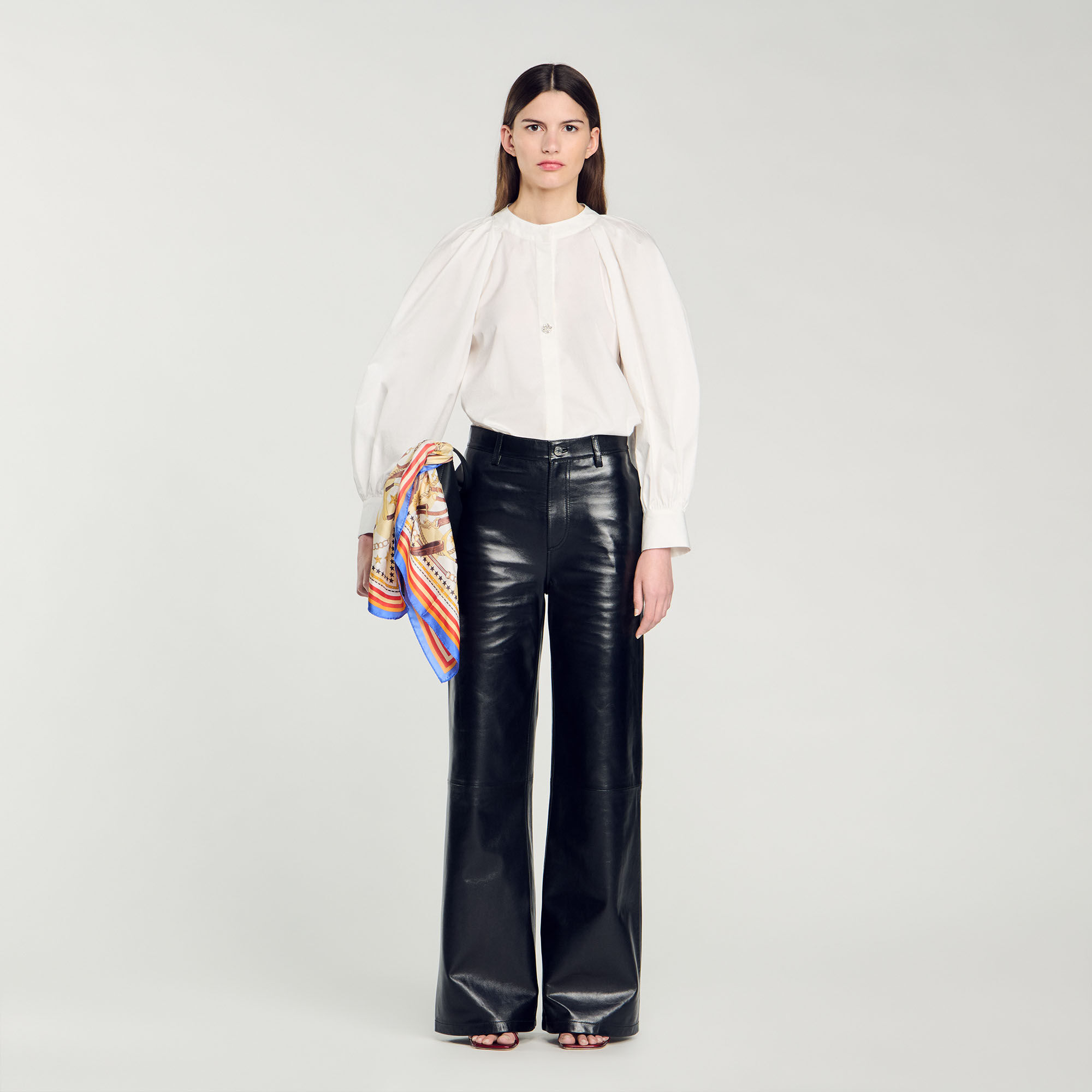 Full-Sleeved Shirt : Tops & T-shirts&nbsp; color white