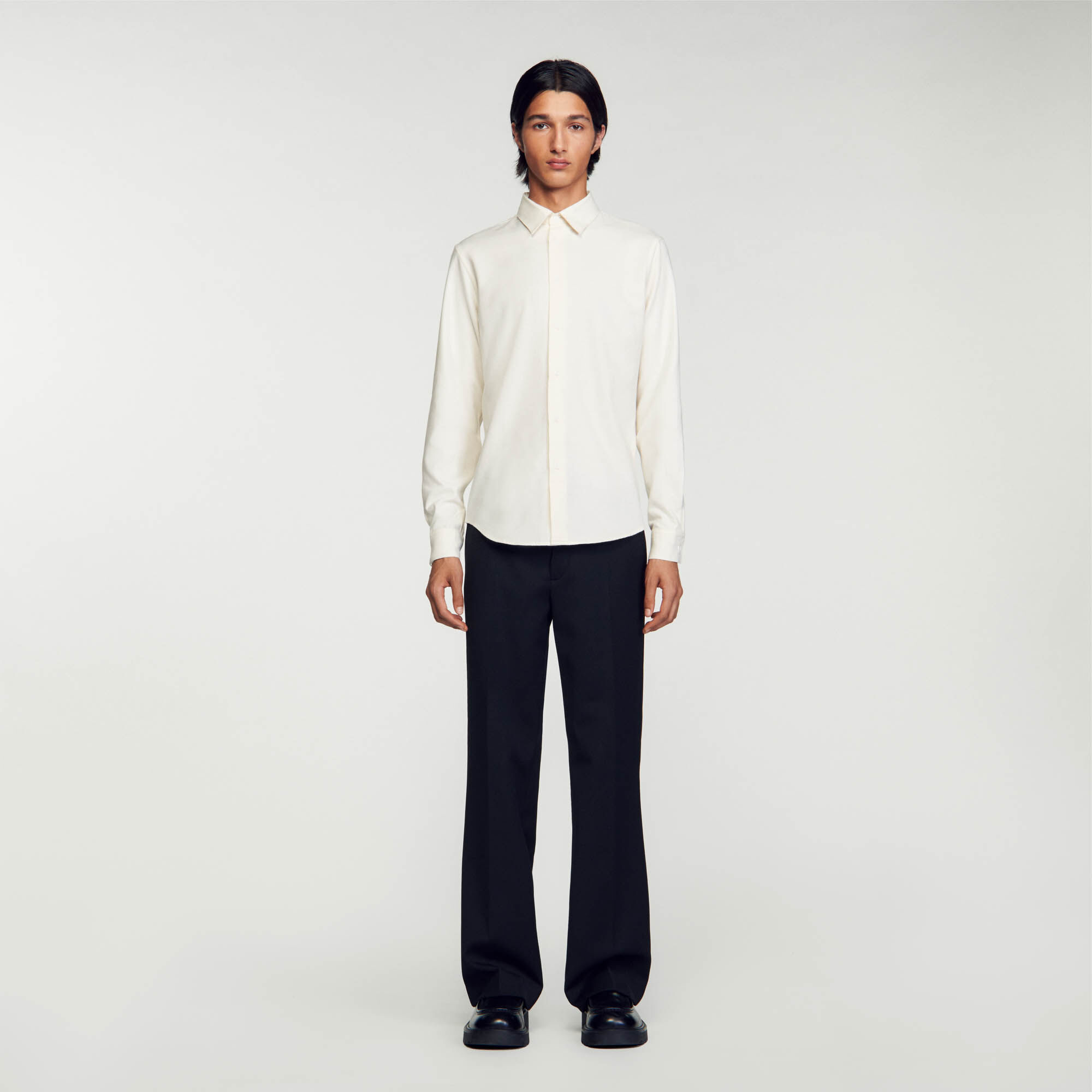 Flannel Shirt : Shirts color Ecru