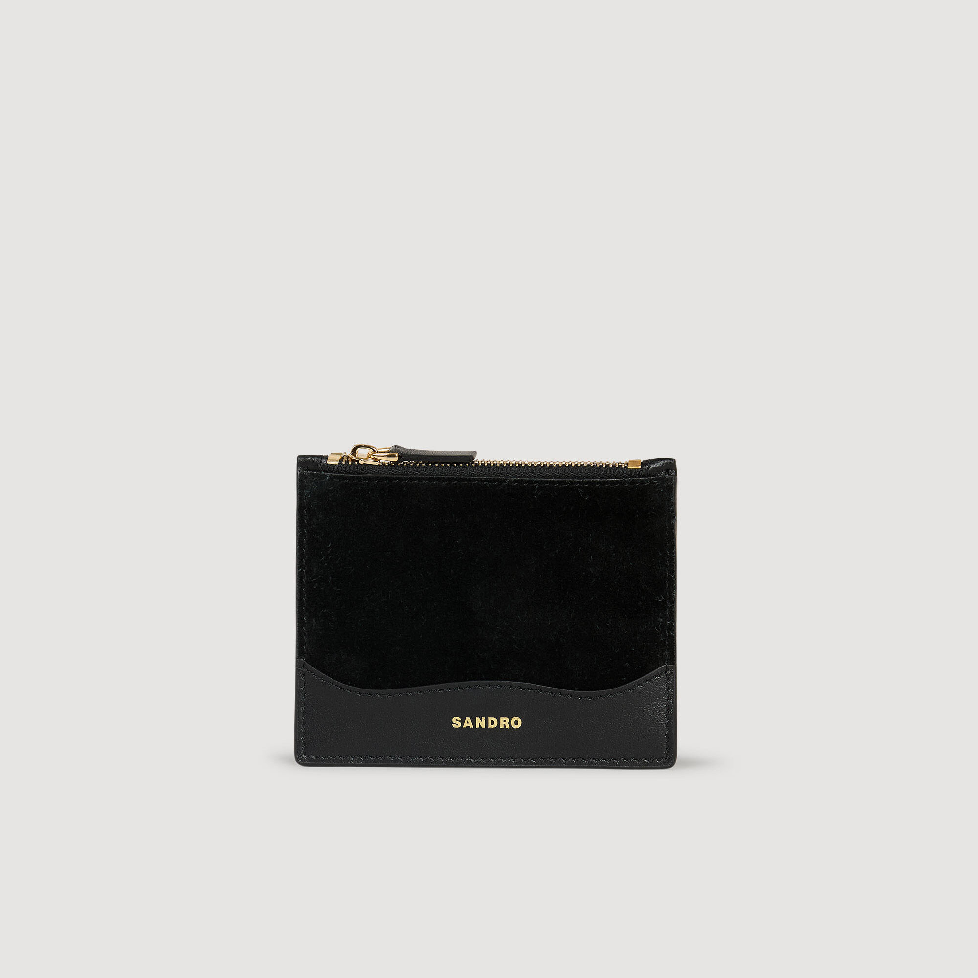 Leather Card Holder : Small Leather goods color Black