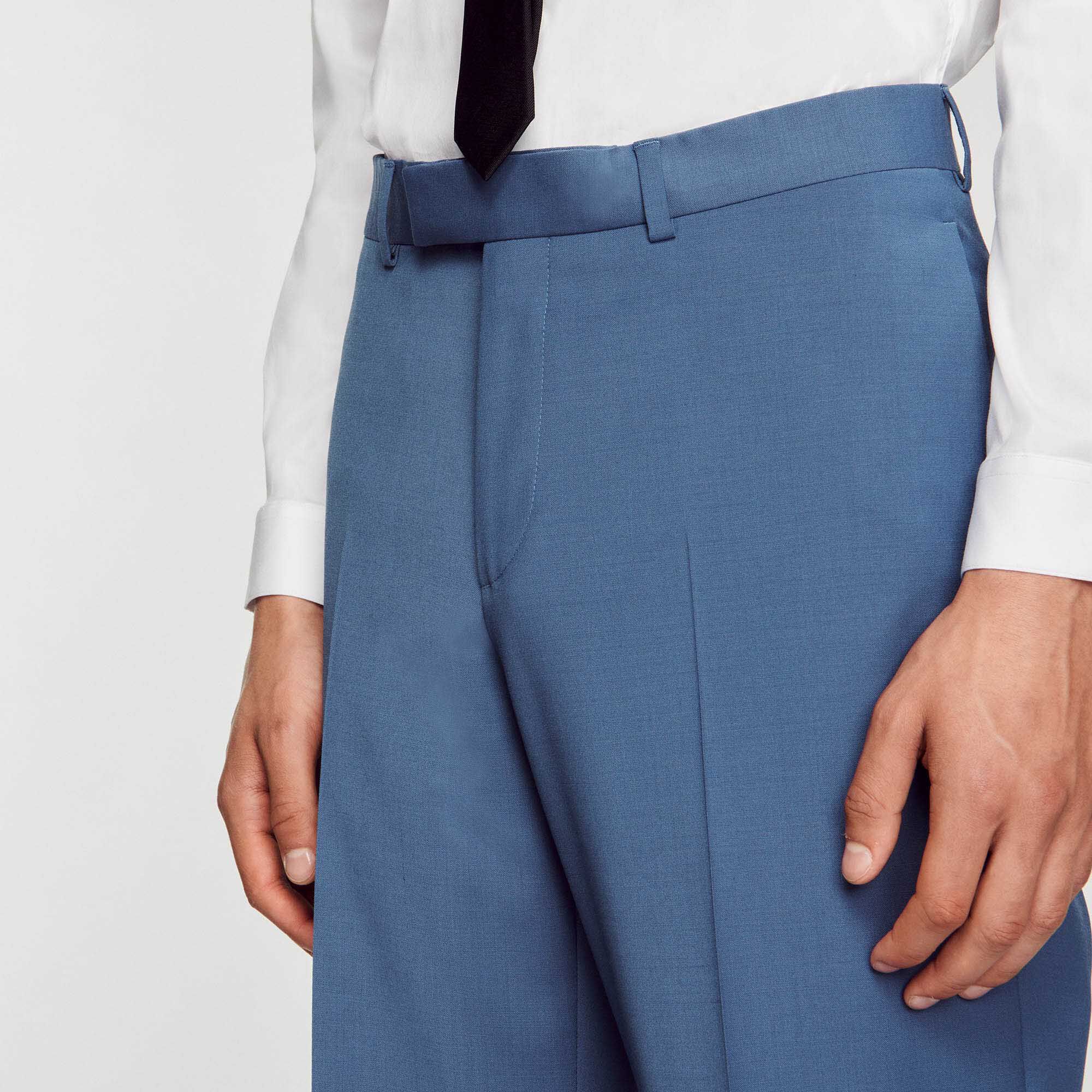 Suit Trousers : Pants & Shorts color Blue