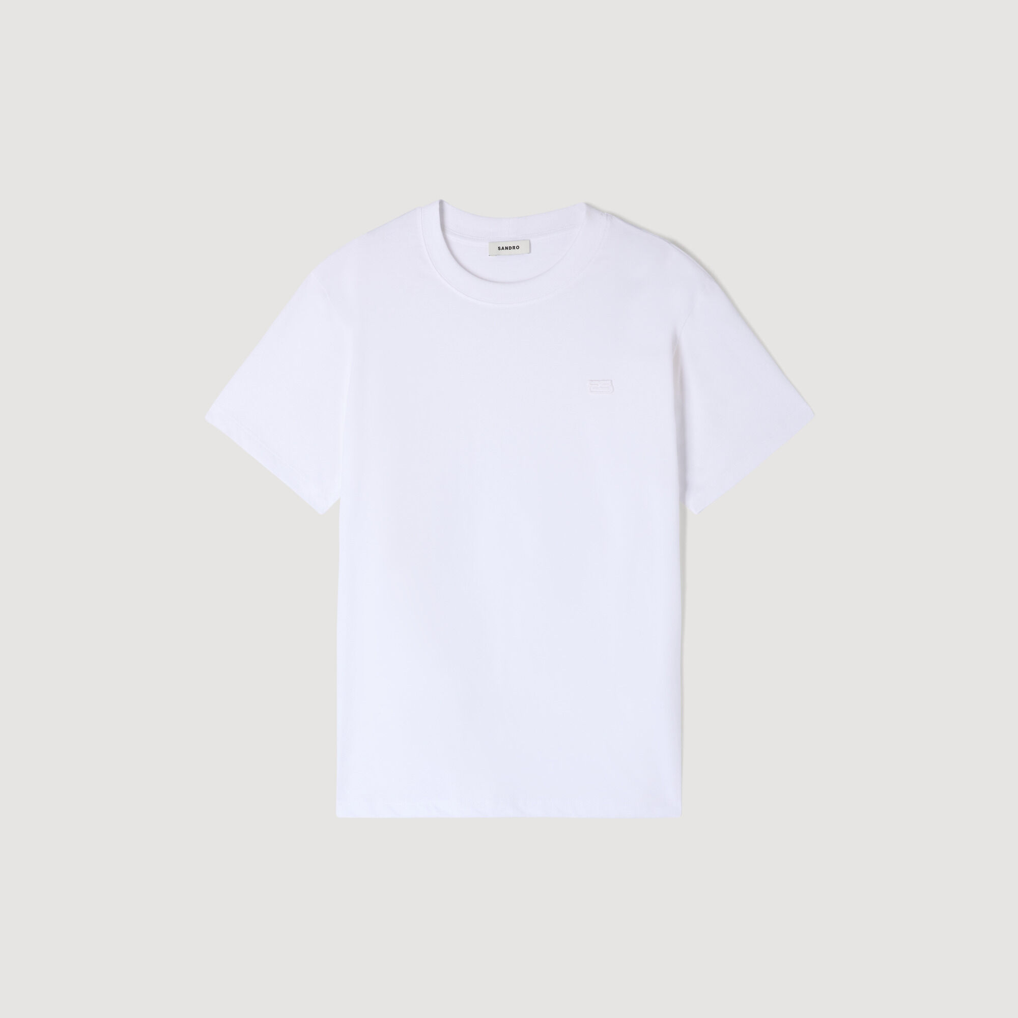 T-Shirt With Double S Patch : T-shirts & Polo shirts color white