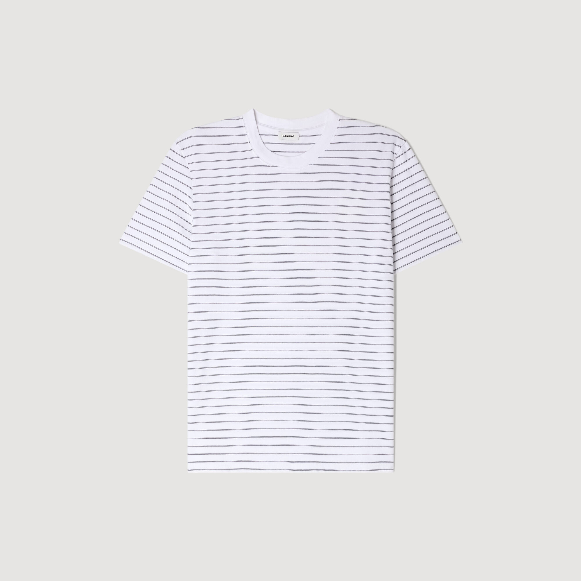 Striped T-Shirt : T-shirts & Polo shirts color White / Black