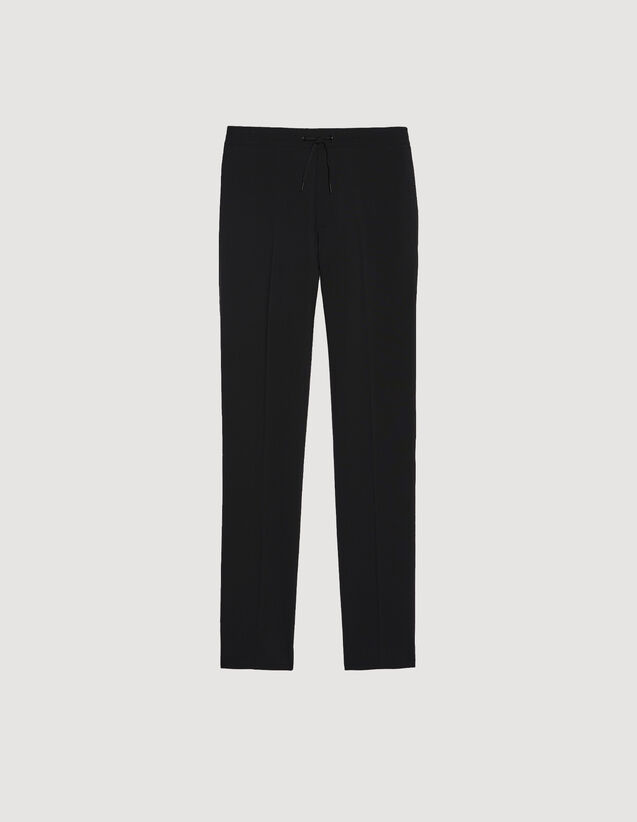 Trousers With Elasticated Waist : Pants & Shorts color Black