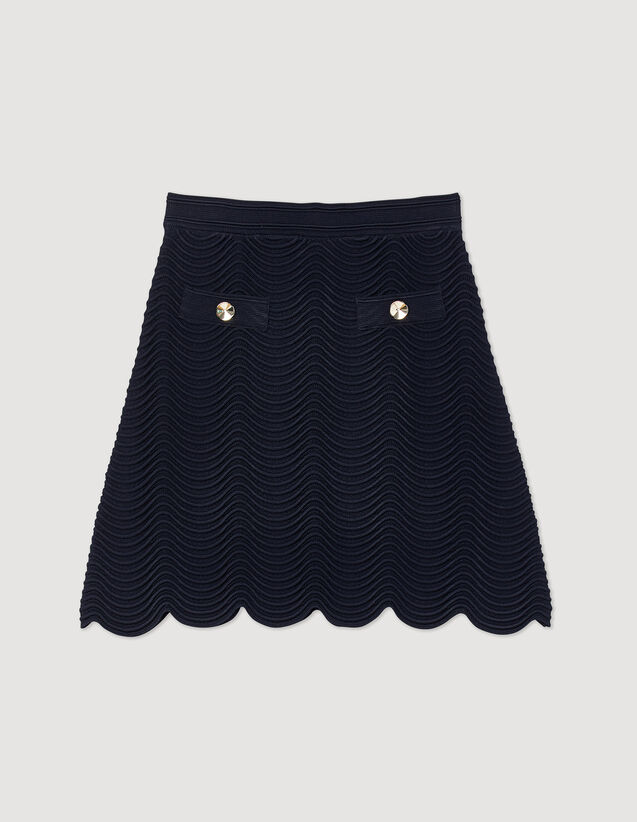 Short Knitted Skirt : Skirts & Shorts color Natural