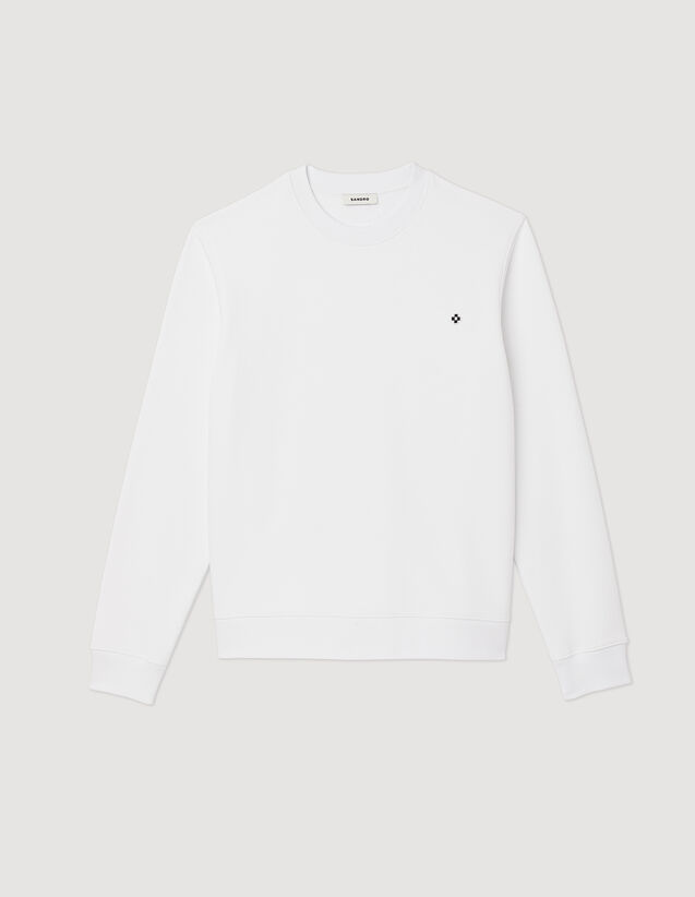 Square Cross Sweatshirt : Sweatshirts color white