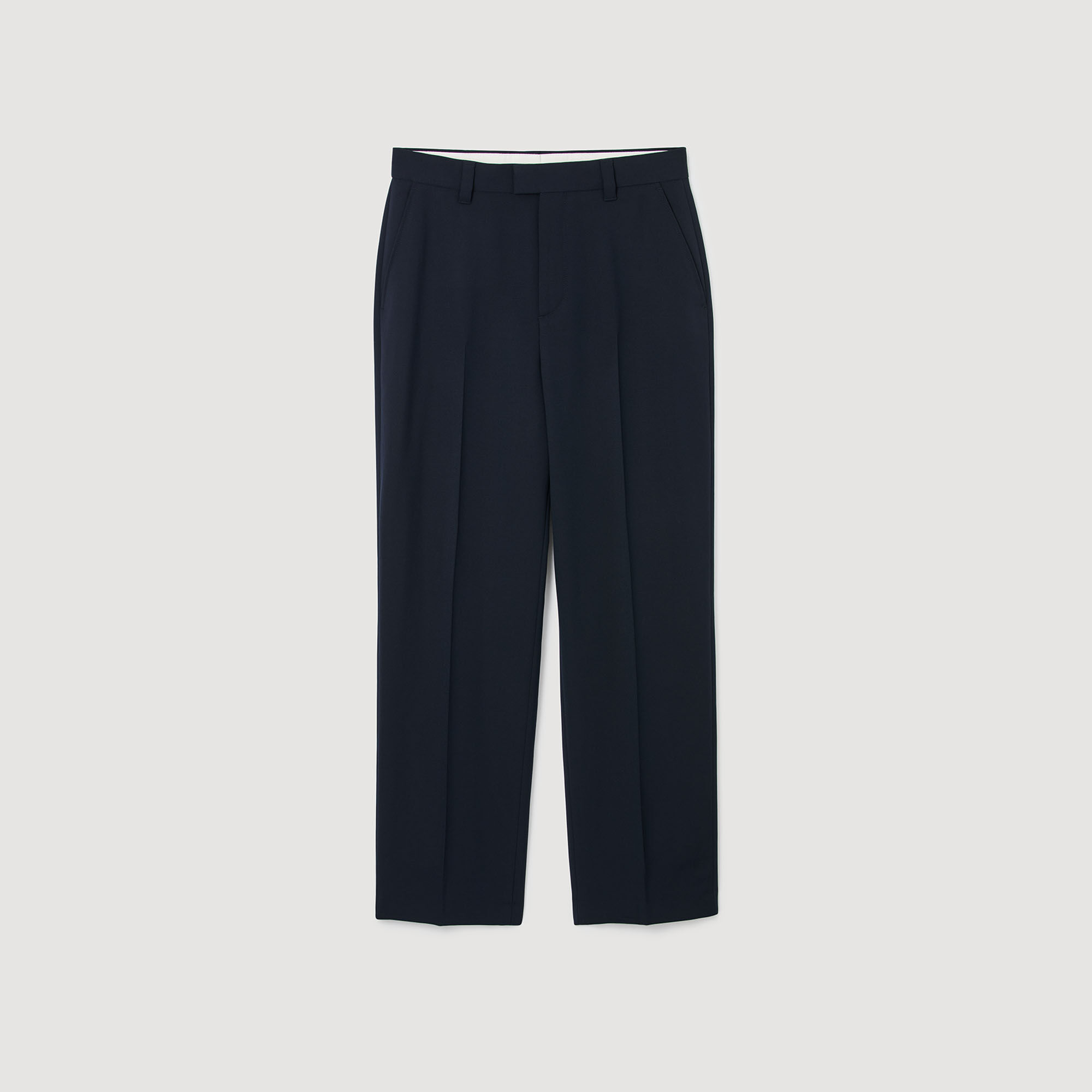 Wide-Leg Trousers : Pants & Shorts color Navy Blue