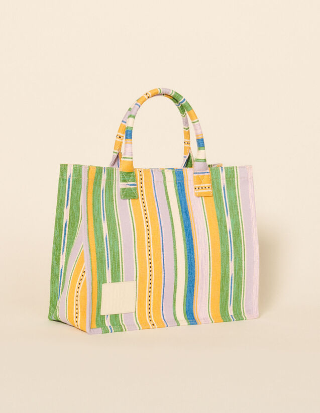 Tote Bag In Striped Canvas : Others Bags color Multi-Color