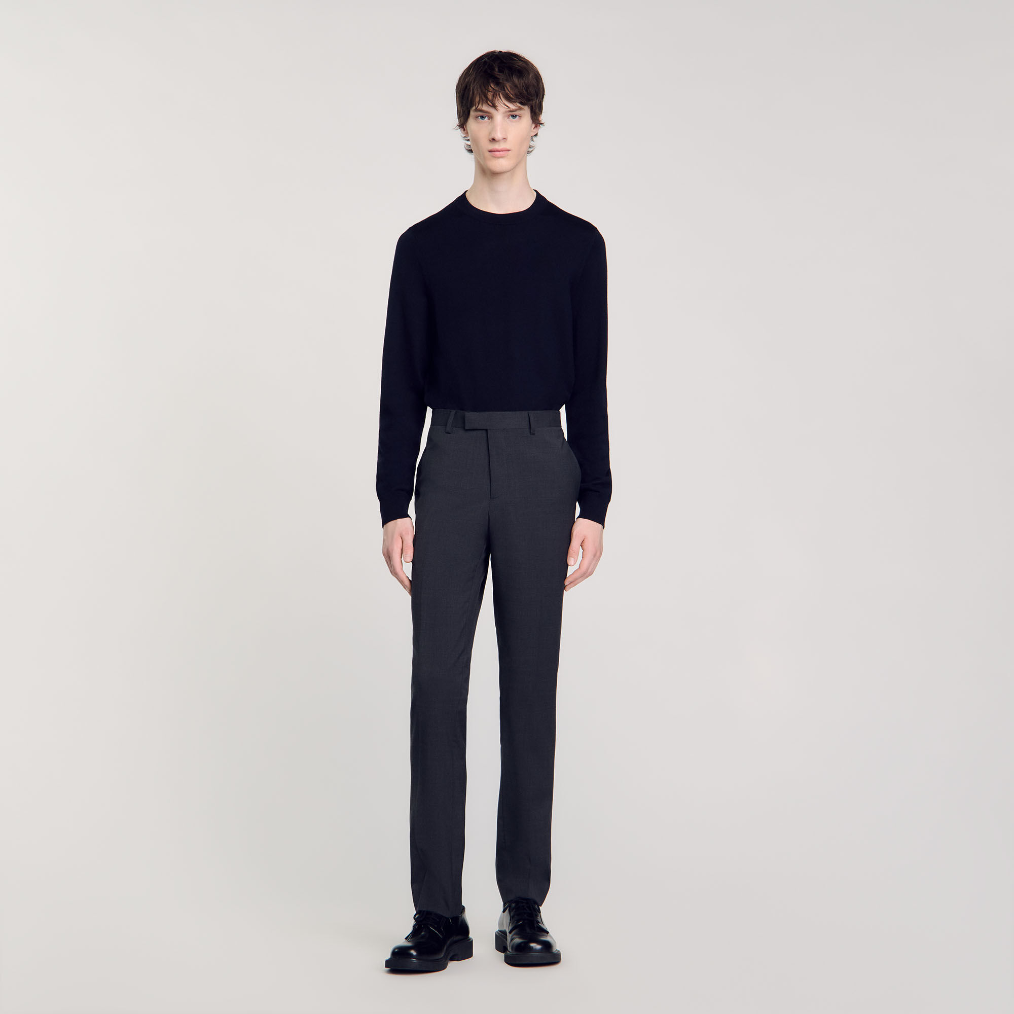 Suit Trousers : Pants & Shorts color Grey