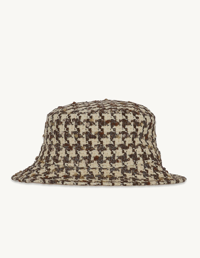 Reversible Tweed Bucket Hat : View All color Brown - beige