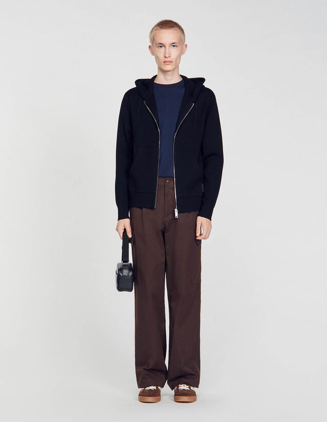 Hoodie : null color Black