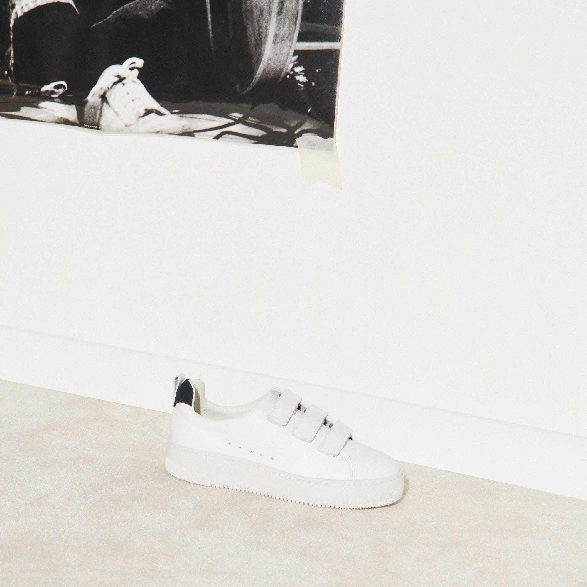 Leather Velcro Trainers - Trainers - Sandro-paris.com