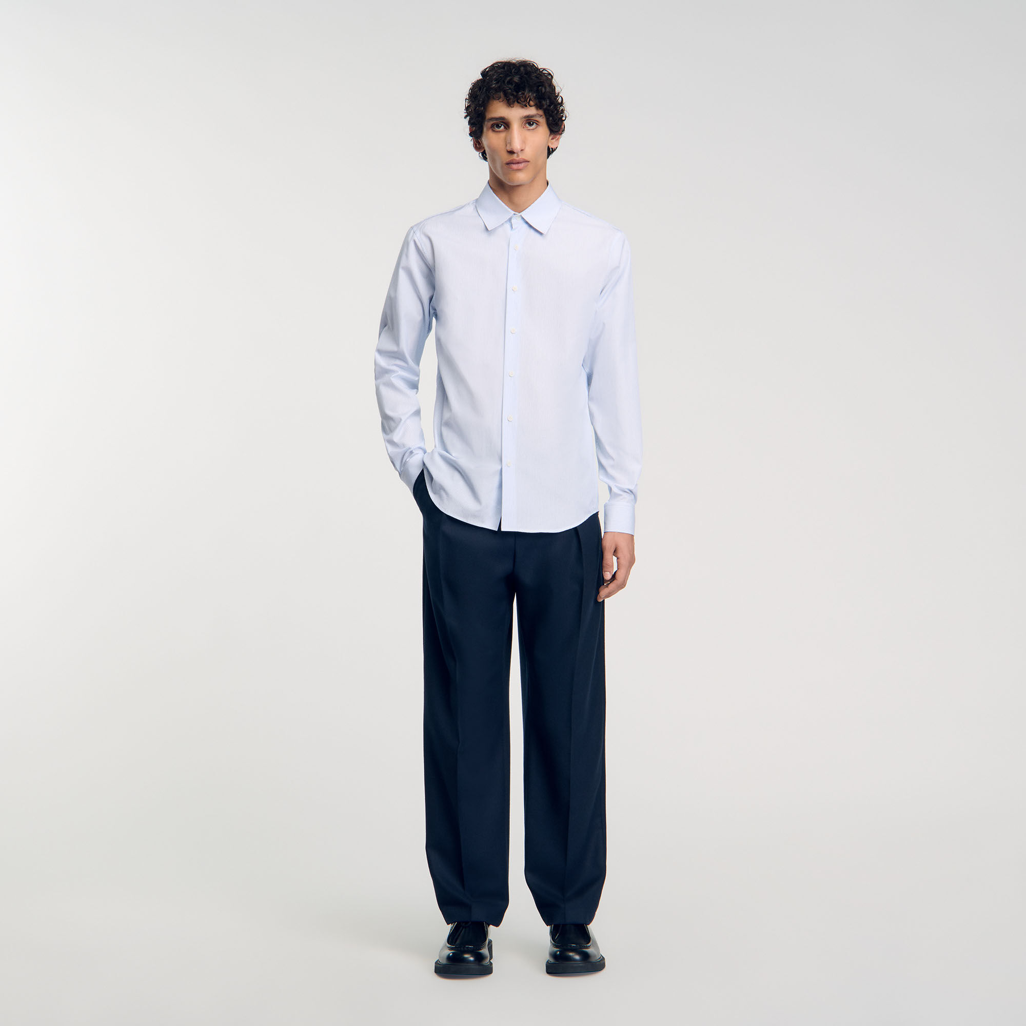 Striped Shirt : Shirts color Sky Blue