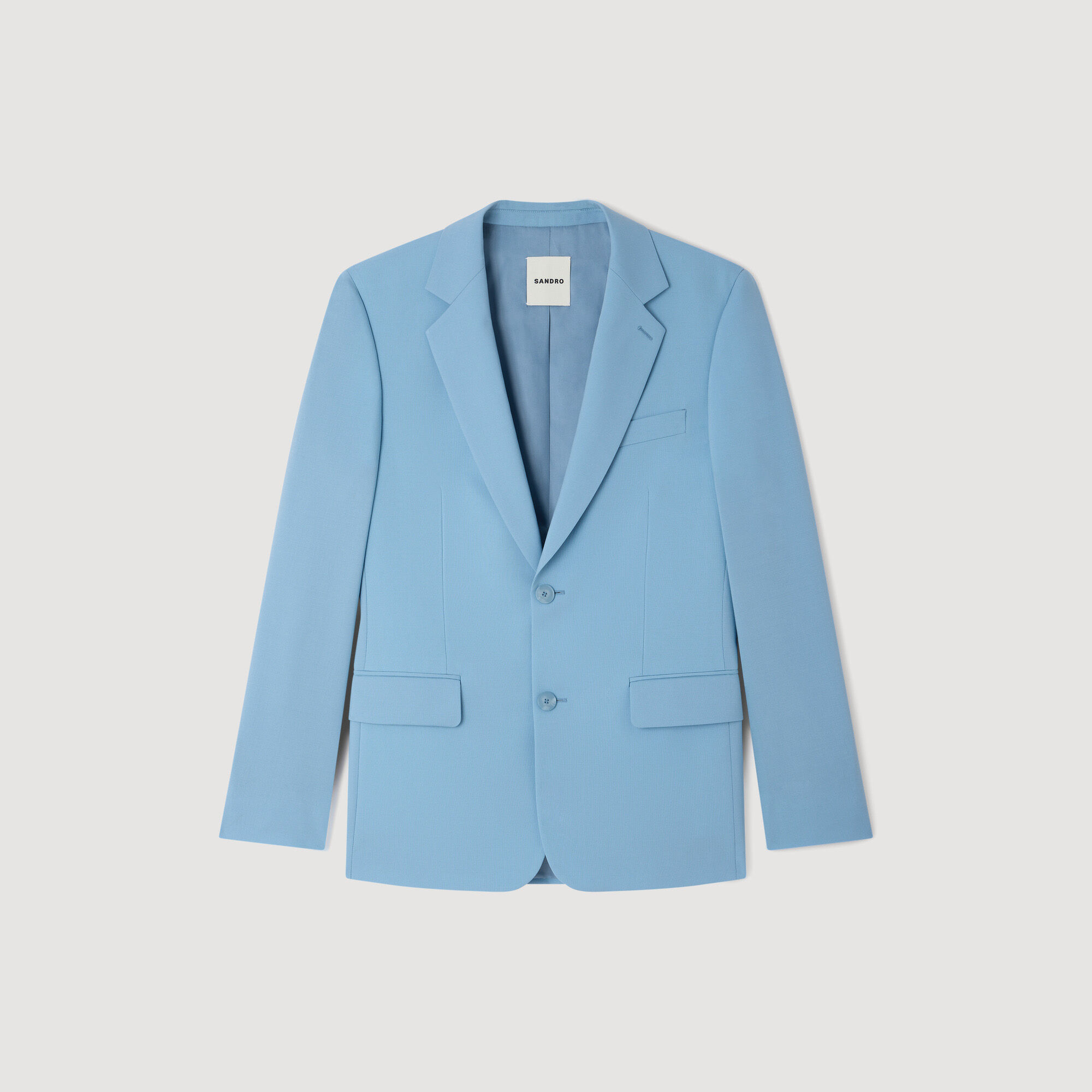 Wool Suit Jacket : Suits & Tuxedos color Sky Blue