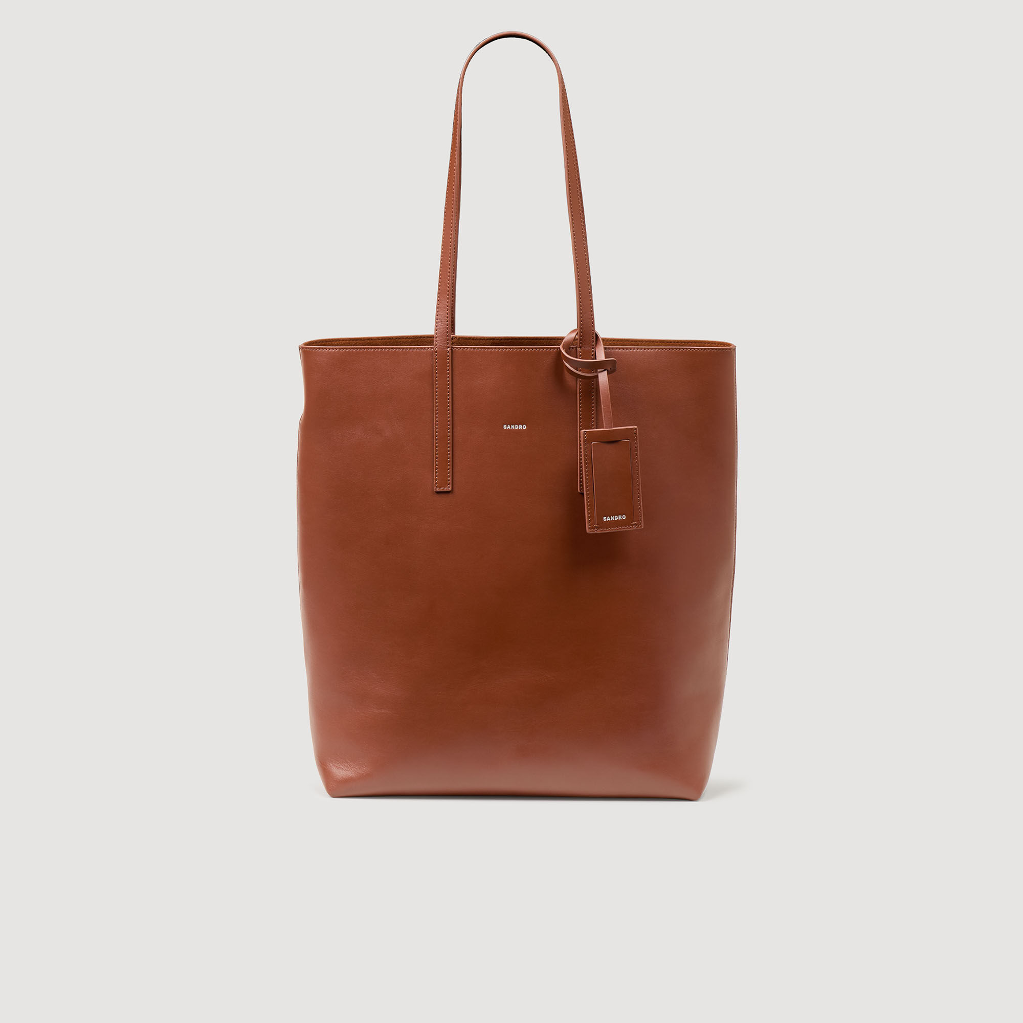 Leather Shopping Bag : Bags color Chocolate