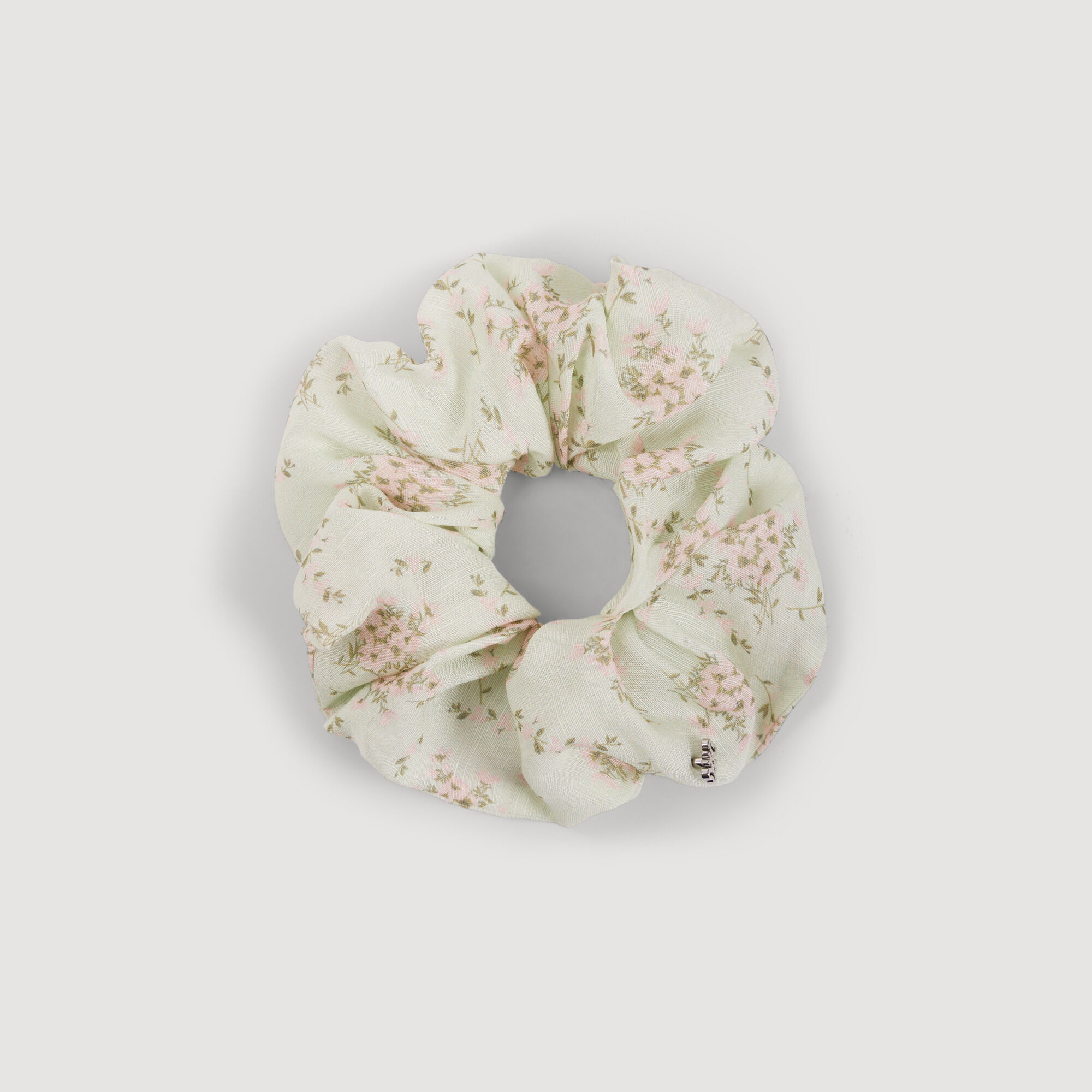 Floral Scrunchie : Other accessories color Pink / Green