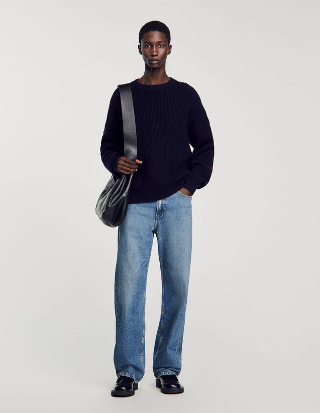 Baggy Jeans - SHPJE00643 | sandro-paris.com Baggy Jeans : Jeans color Blue