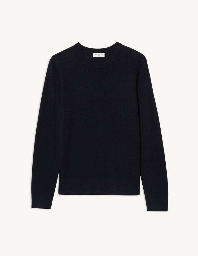 Brioche-Stitch Sweater : 40%off color Navy Blue