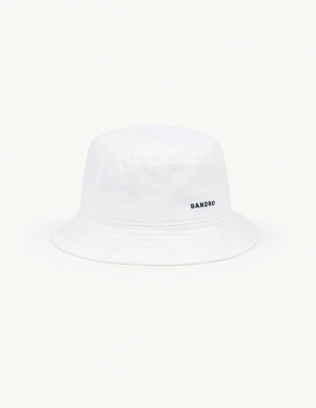 Embroidered Hat : Caps color white